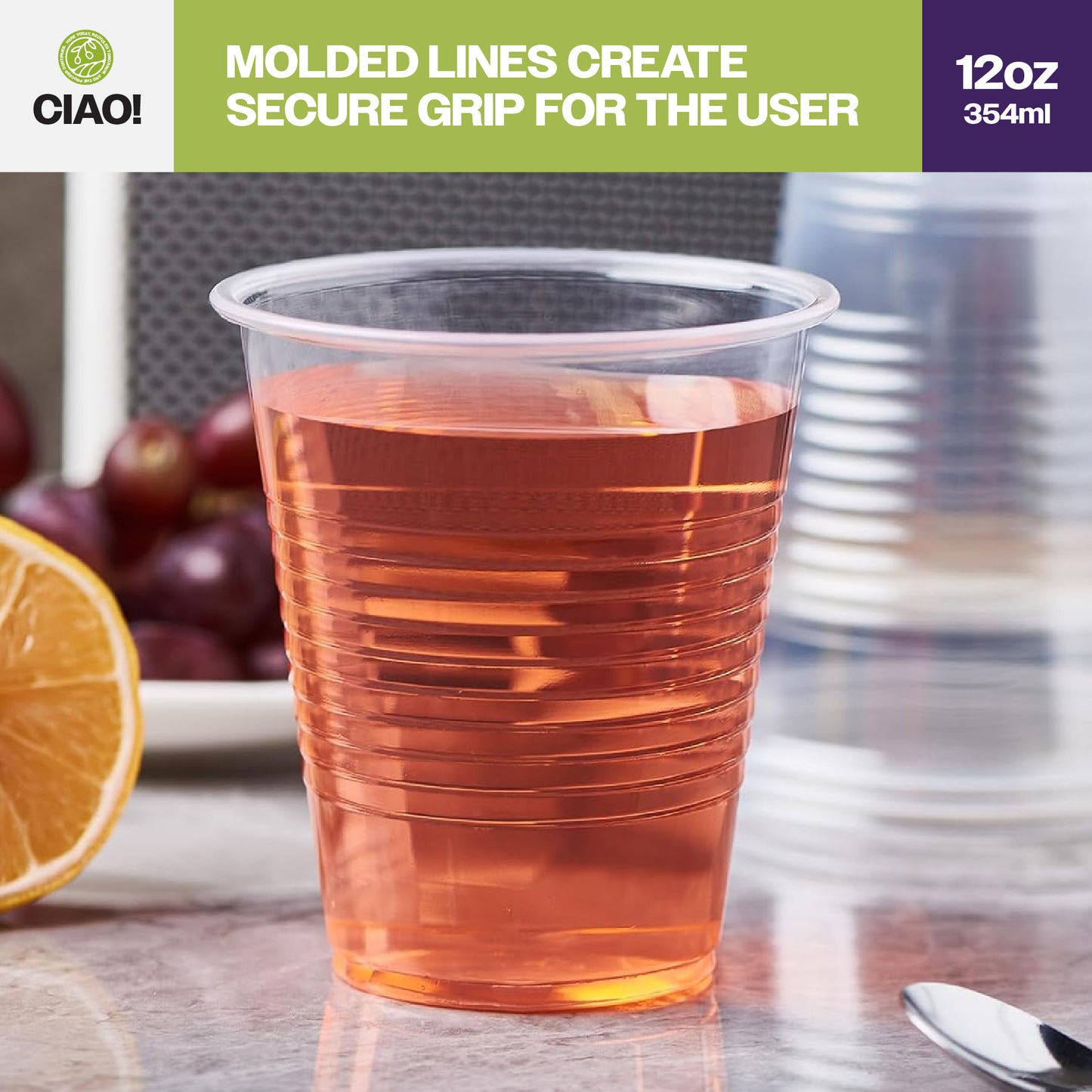 Ciao! 12OZ Polypropylene Disposable Cup (Case of 1,000)