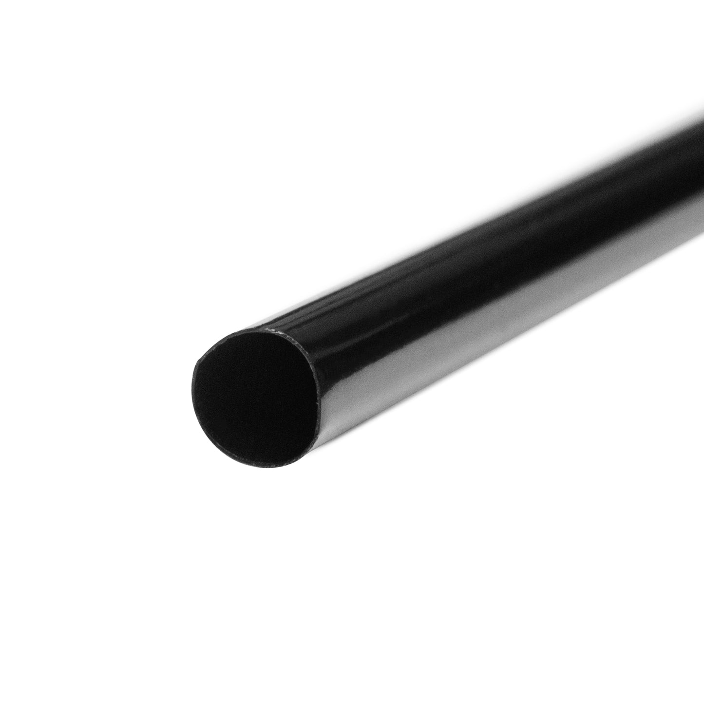 CIAO! 7.75" Jumbo Black Straws (5.9mm Diameter) Paper-Wrapped 6,000/case…