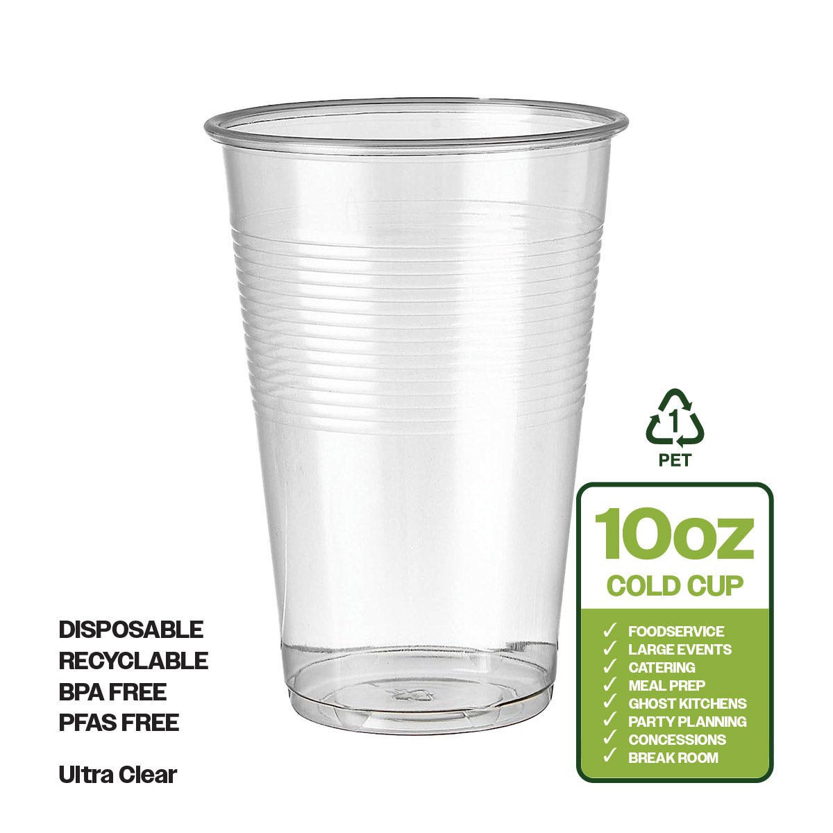 Ciao! 10OZ Polypropylene Disposable Cup (Case of 1,000)