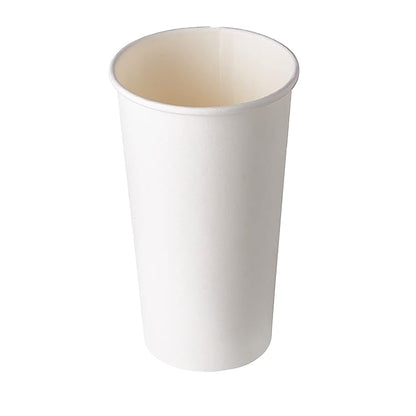 Ciao! Paper Hot Cup, 20 oz Disposable Cup, White, 600 Count