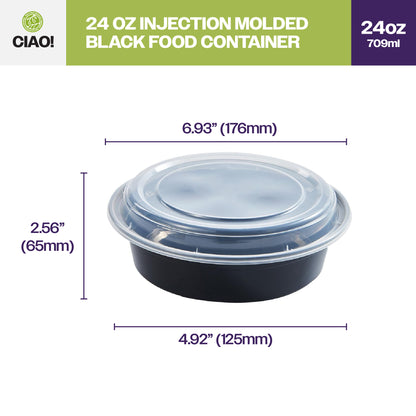 Dimensions of meal prep cups