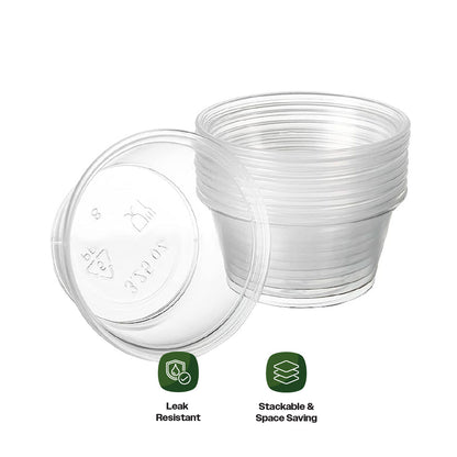 CIAO! 3.25OZ PP Clear Portion Cup (Case of 2,500)