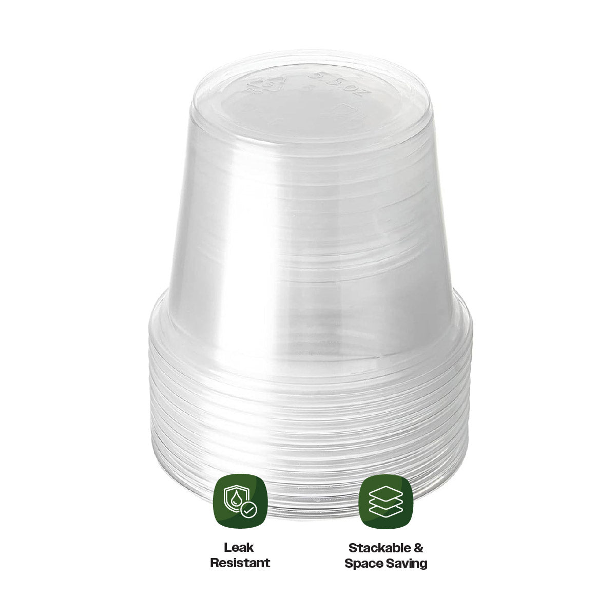 CIAO! 5.5OZ PP Clear Portion Cup (Case of 2,500)