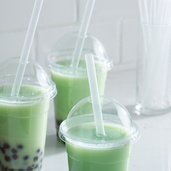 Ciao! 9 Clear Super Jumbo Straws .26 Outside diameter(6.7mm) Paper Wrapped 9,000/case