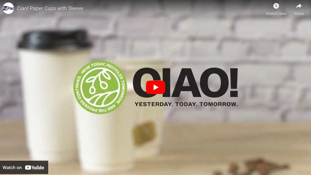 Load video: CIAO! Paper Cups - Keep it hot with CIAO!