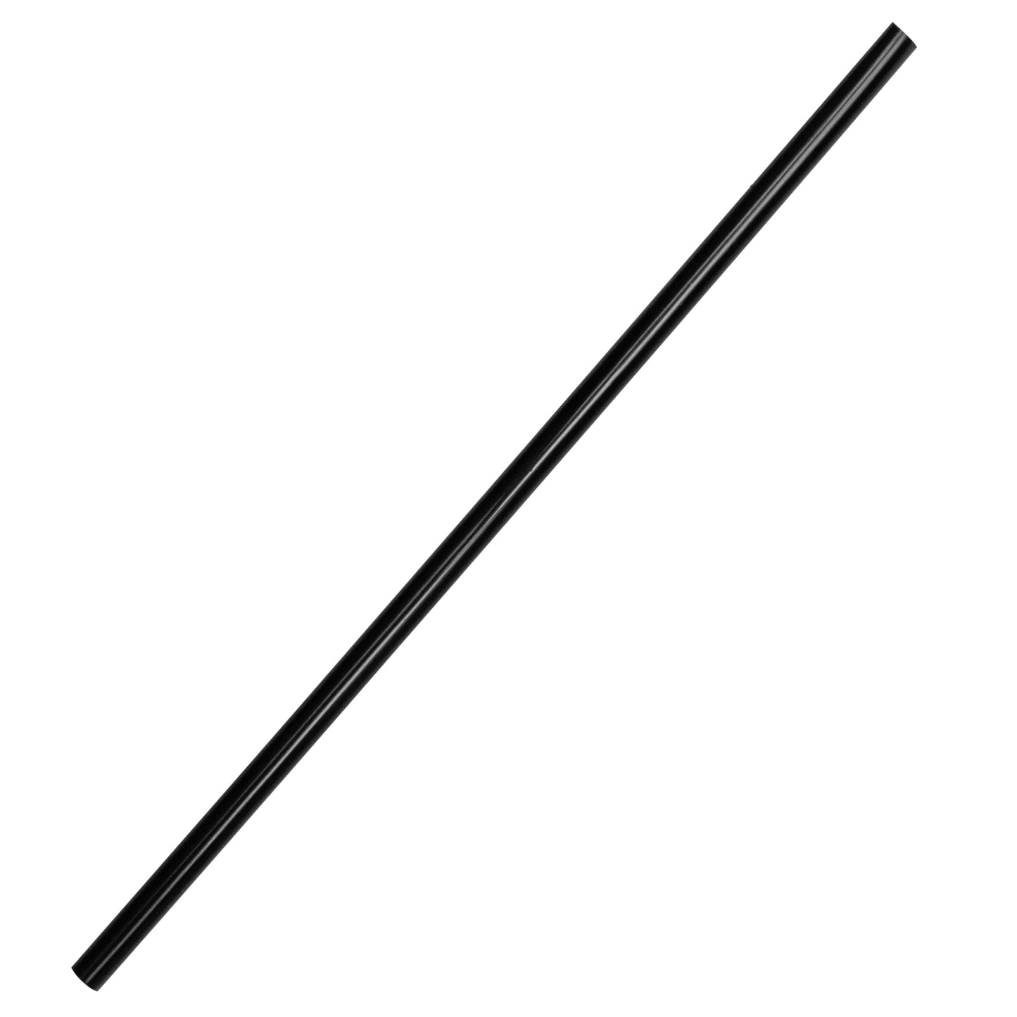 CIAO! 7.75" Jumbo Black Straws (5.9mm Diameter) Paper-Wrapped 6,000/case…