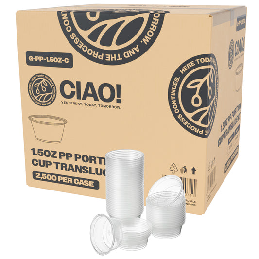 CIAO! 1.5OZ PP Clear Portion Cup (Case of 2,500)