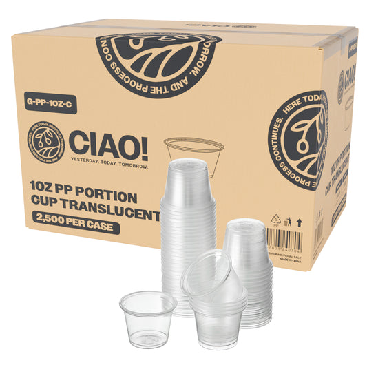 CIAO! 1OZ PP Clear Portion Cup (Case of 2,500)