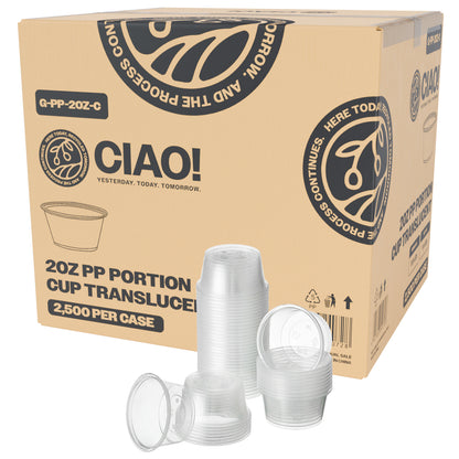 CIAO! 2OZ PP Clear Portion Cups (Case of 2,500)