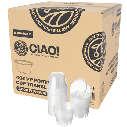 CIAO! 4OZ PP Clear Portion Cup (Case of 2,500)