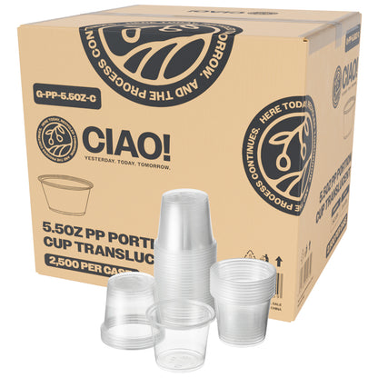 CIAO! 5.5OZ PP Clear Portion Cup (Case of 2,500)