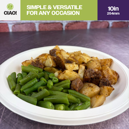 10" White MFPP Round Plate