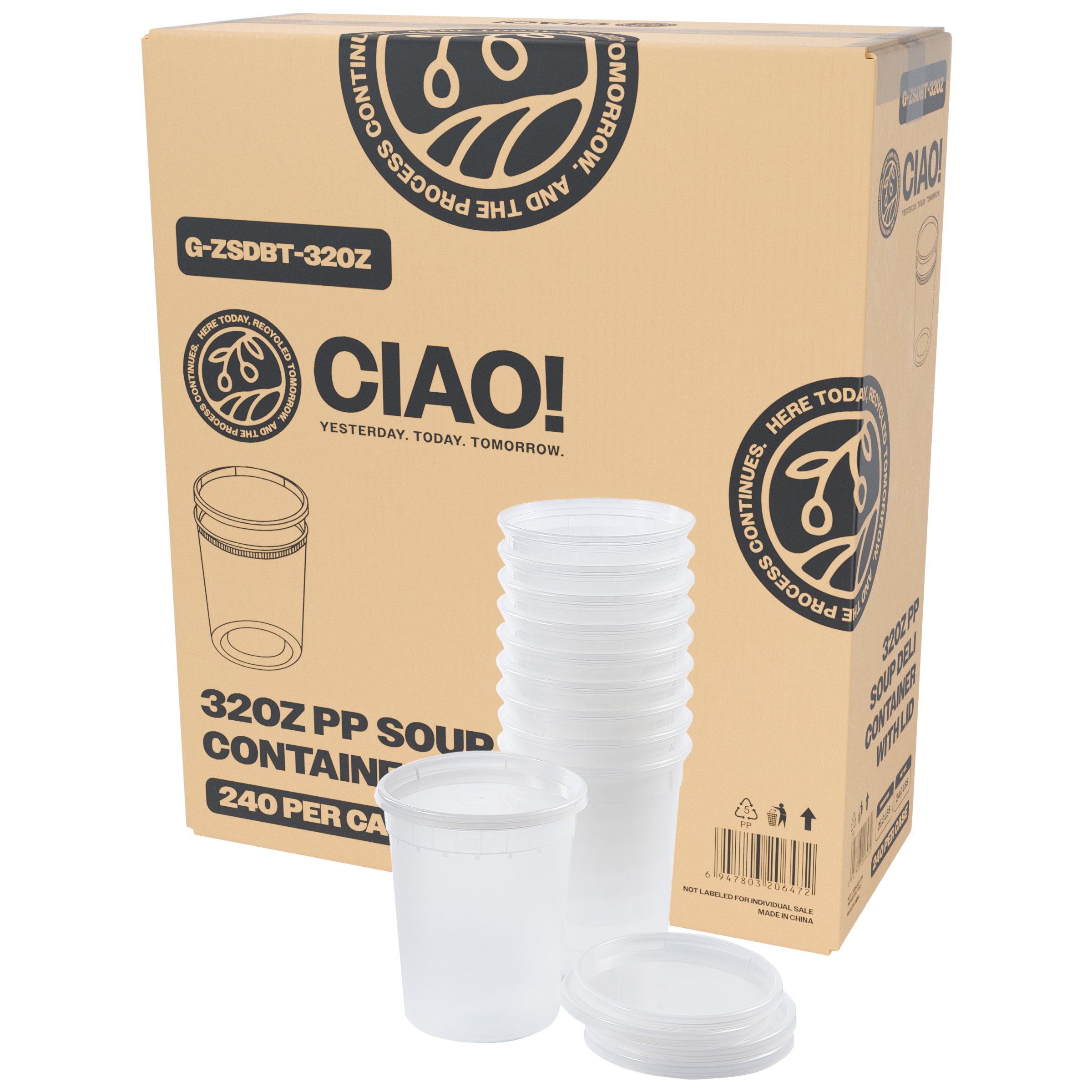Container Powder Soup 32 oz Deli Soup Containers - Best Meal Prep Solution | FulPac