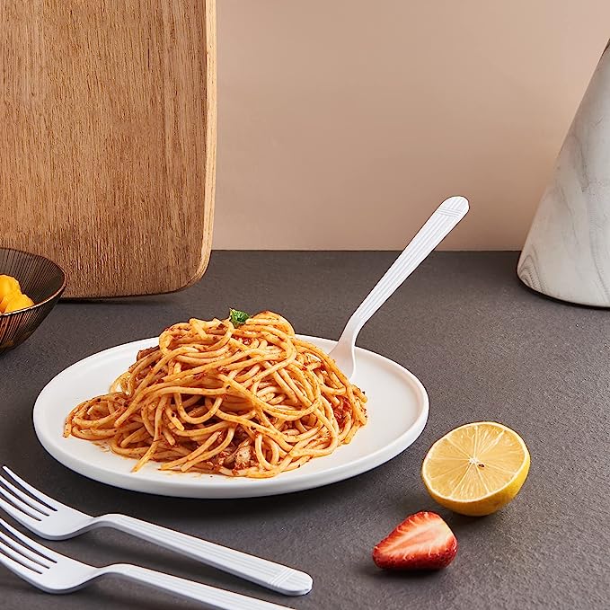 CIAO! Heavy Weight Disposable White Fork Polypropylene (Case of 1,000)