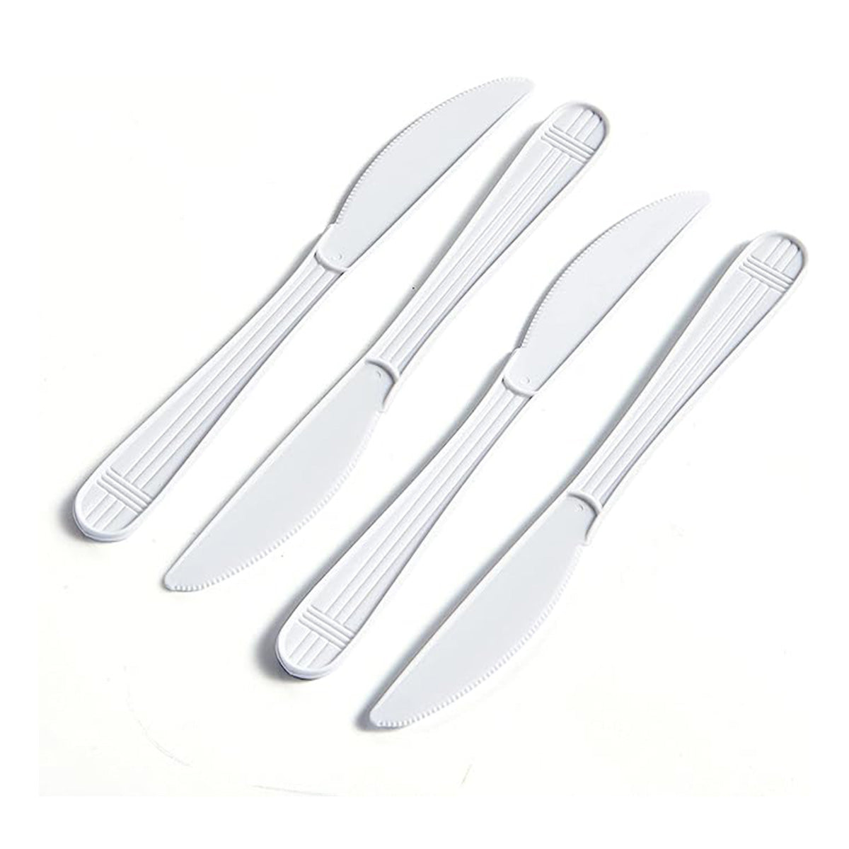 CIAO! Heavy Weight Disposable White Knife Polypropylene (Case of 1,000)