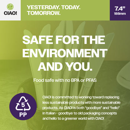 CIAO! Heavy Weight White Knife Polypropylene Individually Wrapped (Case of 1,000)