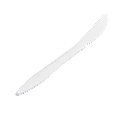 CIAO! Medium Weight Disposable White Knife Polypropylene (Case of 1,000)