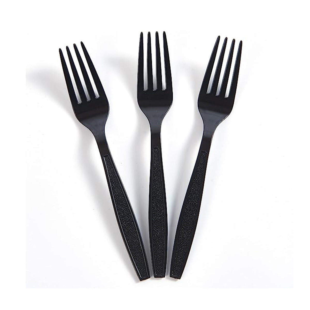 CIAO! Polystyrene Disposable Fork Black (Case of 1,000)