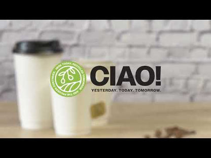 CIAO! Paper Hot Cups, 16 oz Disposable Cup, White, 1000 Count